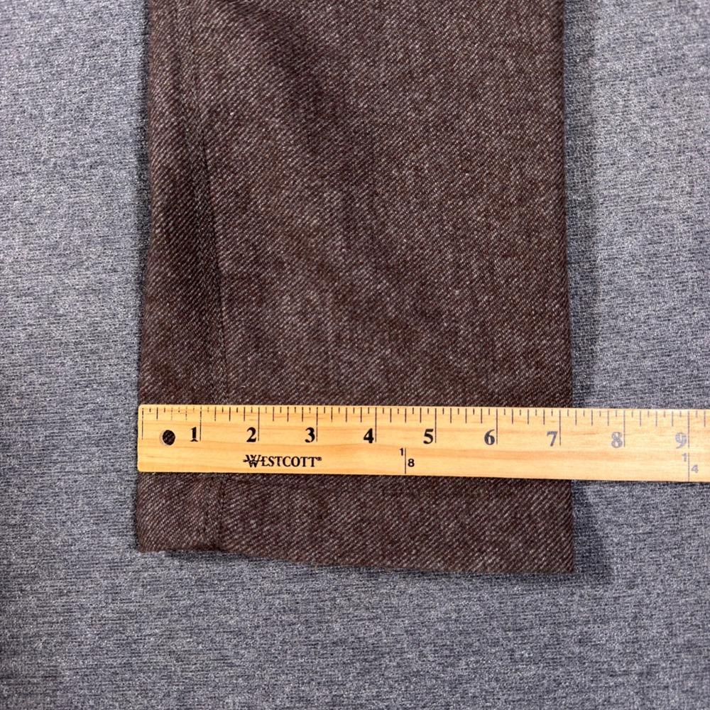 Banana Republic Aiden Pant Men 31x32 Brown Wool Blend Slim Fit Chino Trousers - Picture 7 of 8